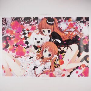 Anime girls Japanese illustration folded vintage poster NEW 062